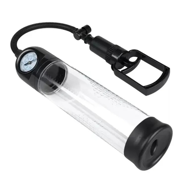 Bomba de vacío manual con manómetro4