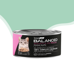 Lata Vitalcan Balanced kitten sabor pollo 85 gr