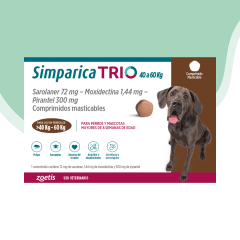 Simparica trio antip. Interno y externo perro 40 - 60 kg