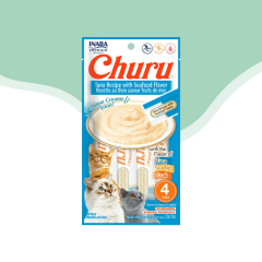 Churu gato atun y mariscos