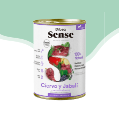 Lata sense perro ciervo y jabali 380 gr