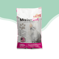 Arena sanitaria mistercat talcobebe 20 kg