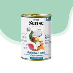 Lata sense perro merluza y atún 380 gr
