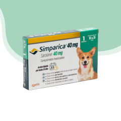 Simparica antiparasitario externo perro 10 - 20 kg