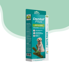 Dental Plus Stick 15 cm Sabor Menta Pack 7 Dias
