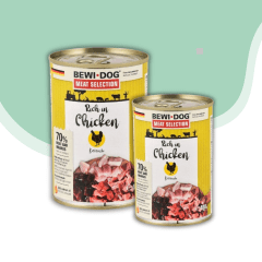 Lata Bewidog Perro Pollo y Pavo 400 gr
