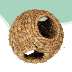 Refugio esfera pasto para roedores 10 cm