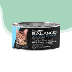 Lata Vitalcan Balanced gato sabor pollo 85 gr