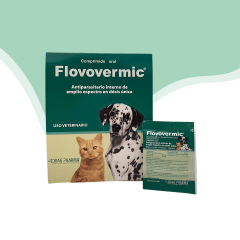 Flovovermic perro y gato antiparasitario interno en tabletas
