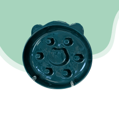 Plato alimentación lenta ceramica forma de gato