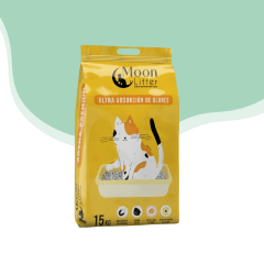 Arena sanitaria moonlitter carbon activo 15 kg