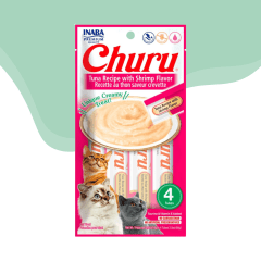 Churu gato Atun y Camarón