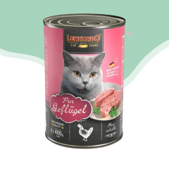 Leonardo gato lata ave 400 gr.