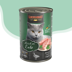 Leonardo gato lata pato 400 gr.