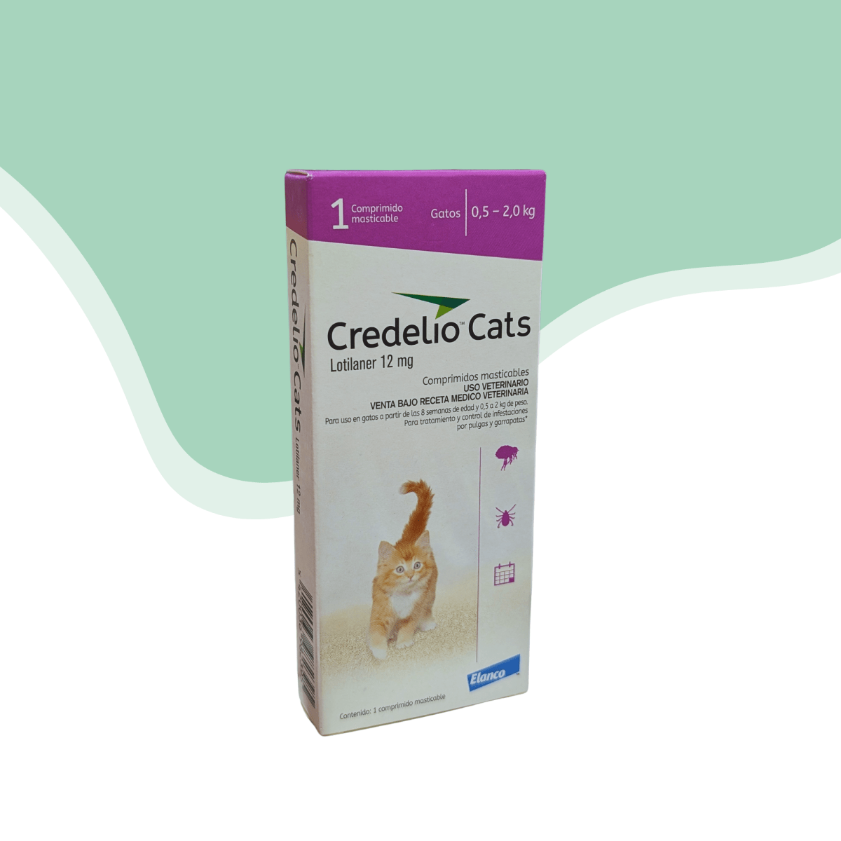 Credelio antip. externo gato 0.5 - 2.0 Kg 1 Comprimido1