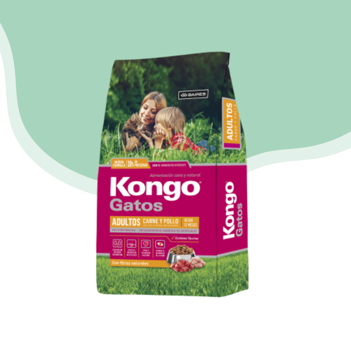 Kongo gato adulto carne y pollo  8 kg1