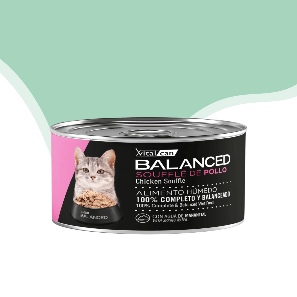 Lata Vitalcan Balanced kitten sabor pollo 85 gr1
