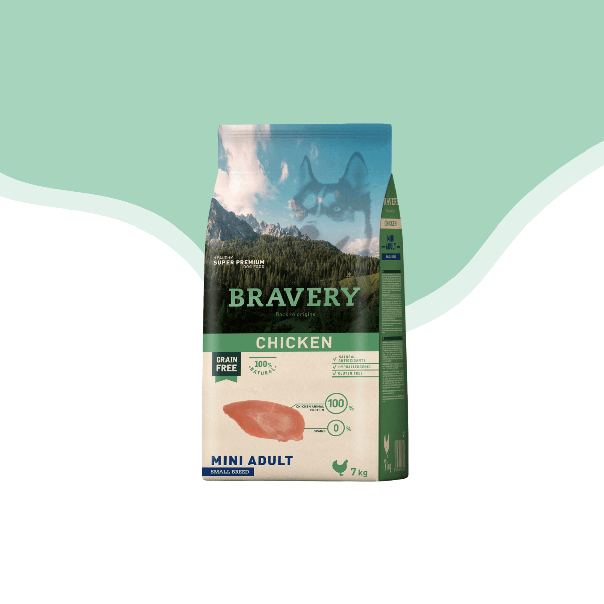 Bravery perro mini adulto Pollo 7 kg1