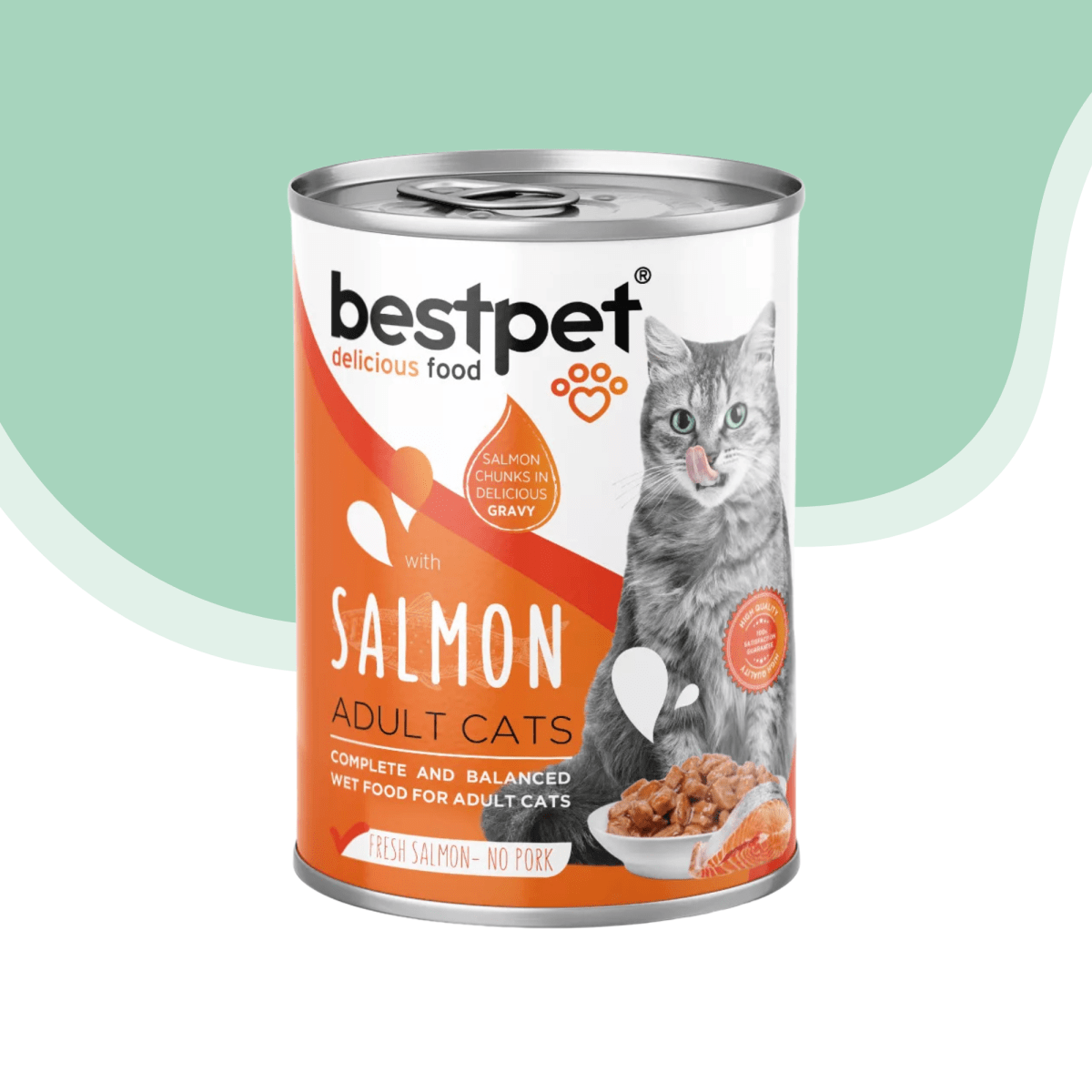 Lata bestpet gato adulto trozos de salmon 400 gr1