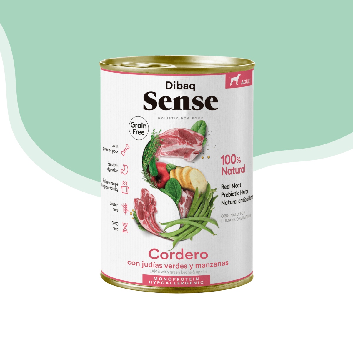 Lata sense perro cordero 380 gr1