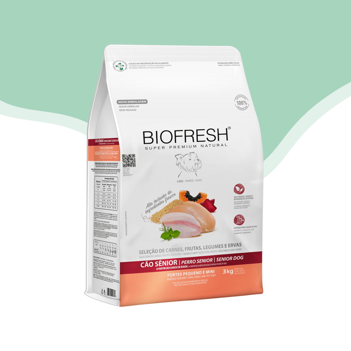Biofresh perro senior Raza pequeña pescado y pollo 3 kg1