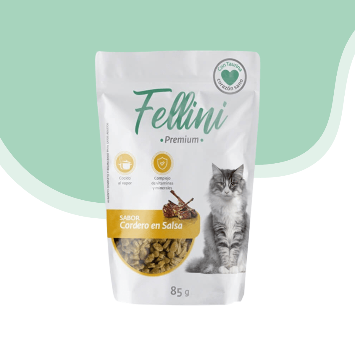 Fellini gato cordero en Salsa 85 gr1