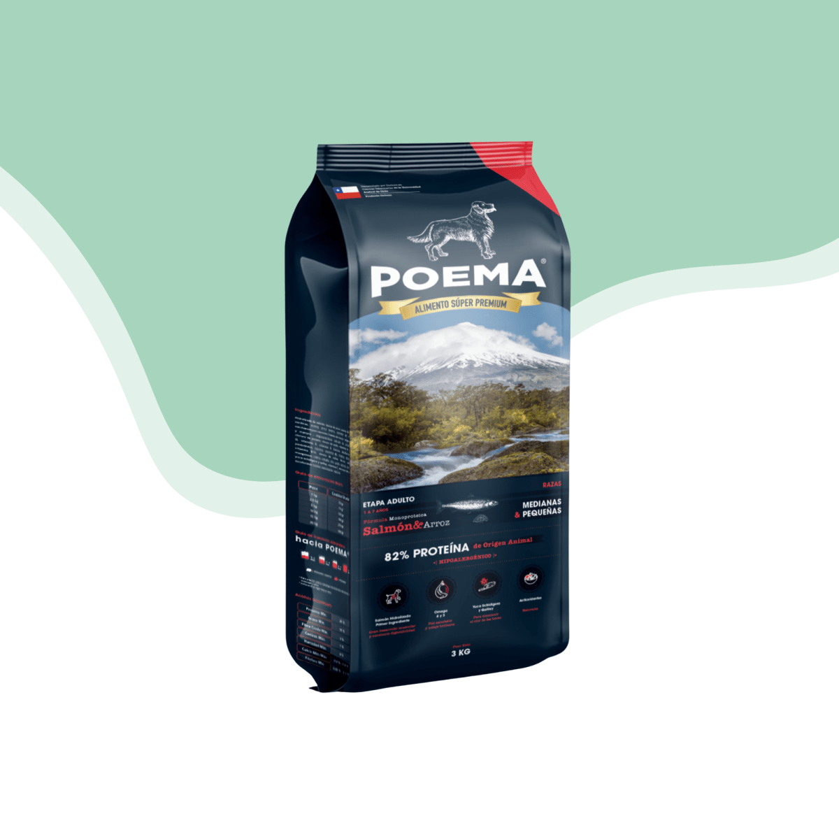 Poema perro adulto salmon raza pequeña y mediana1