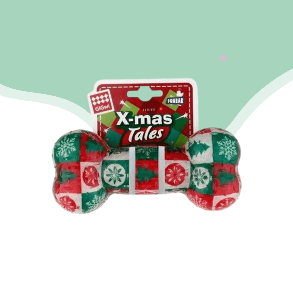 juguete Gigwi hueso navidad perro1