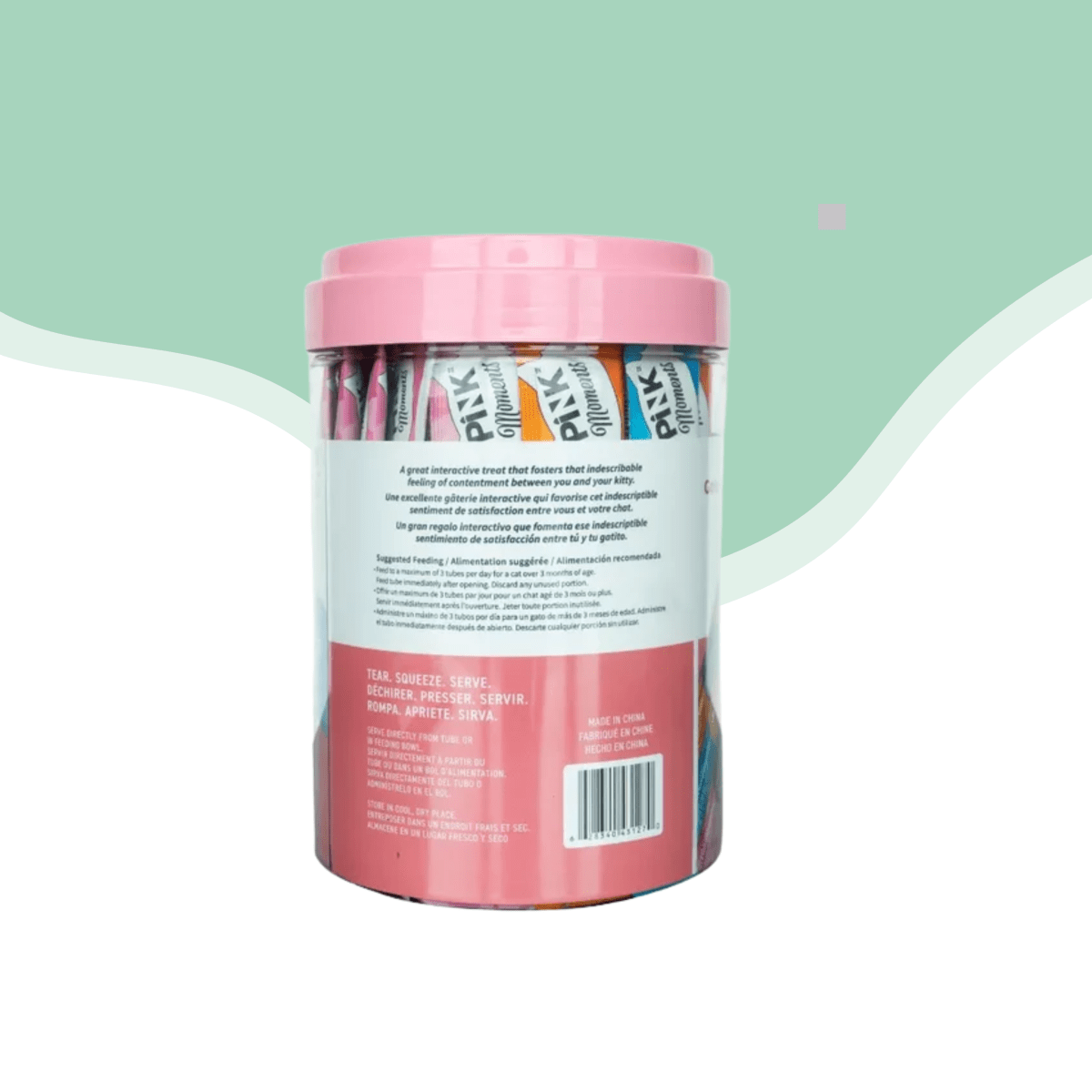 Pink Moments Tarro 50 Tubos Gato (tipo Churu)2