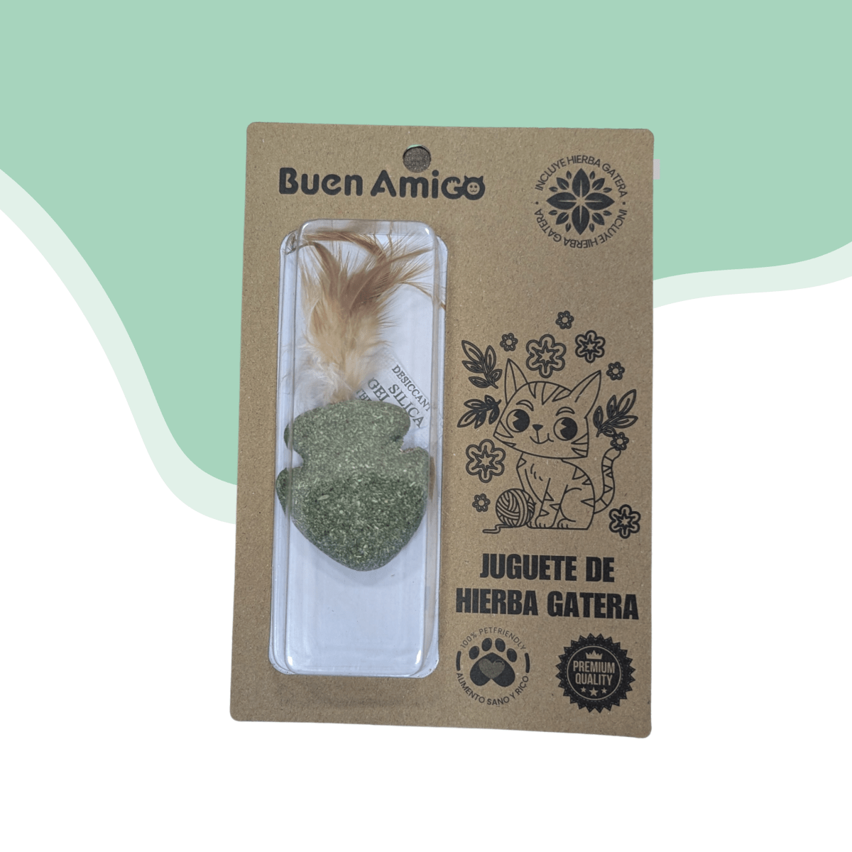 Juguete Pluma Hierba Gatera Pez1