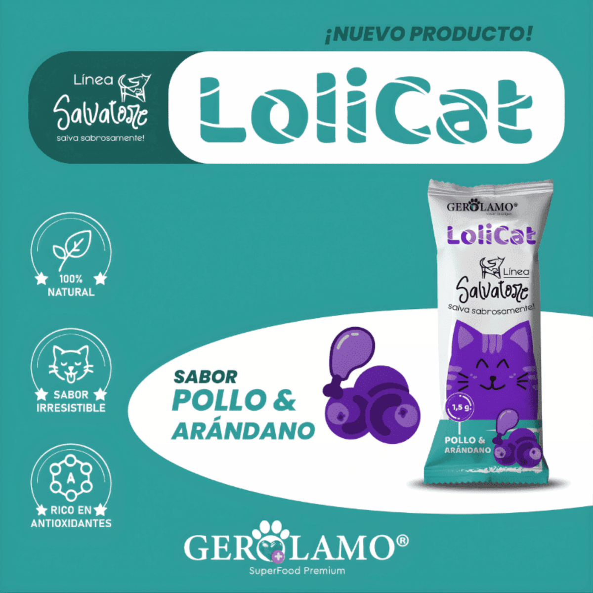 Lolicat Pollo y Arandanos Gato2