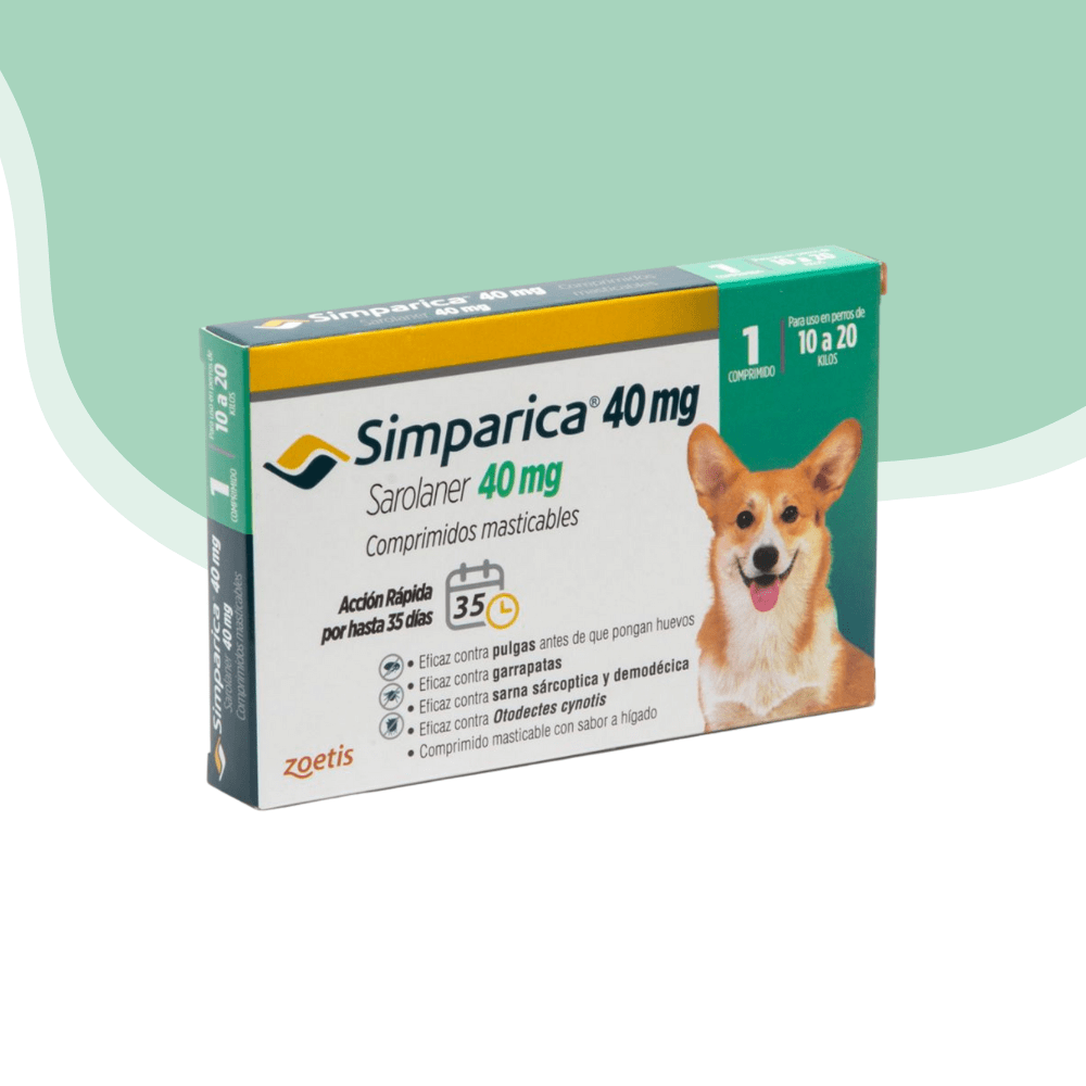 Simparica antiparasitario externo perro 10 - 20 kg2