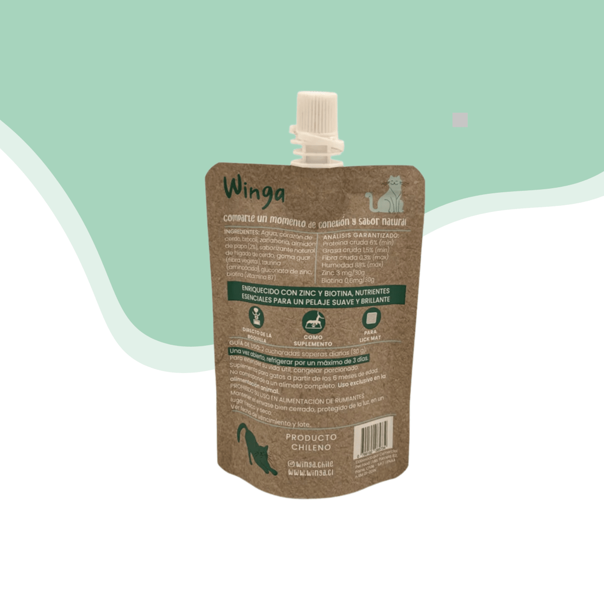 Winga Pouch gato Pork paradise 90 gr2