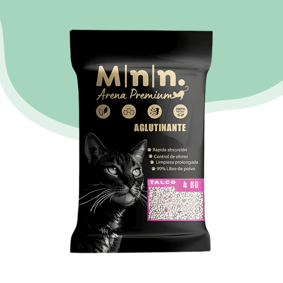 Arena sanitariaMinino talco bebe1