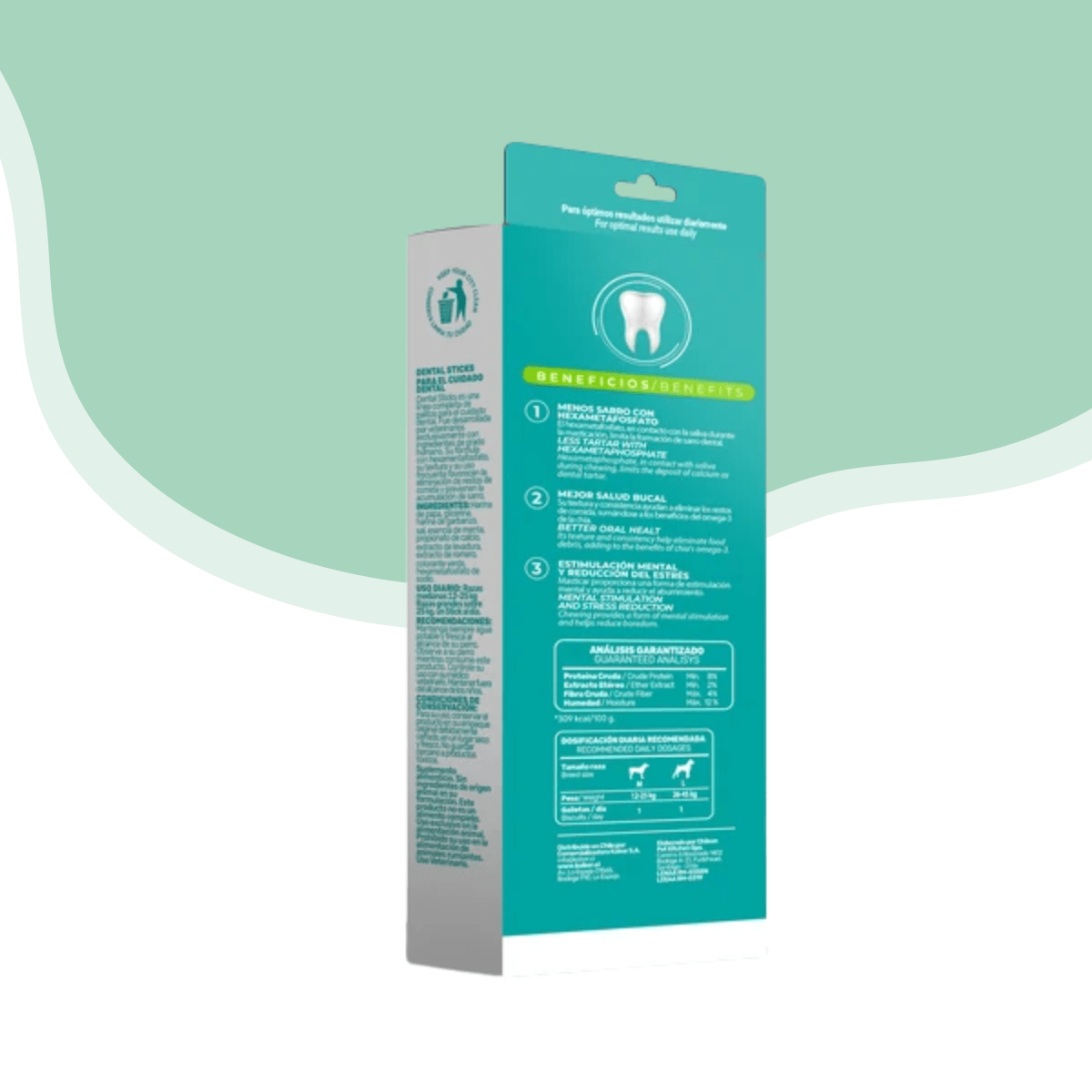 Dental Plus Stick 15 cm Sabor Menta Pack 7 Dias2