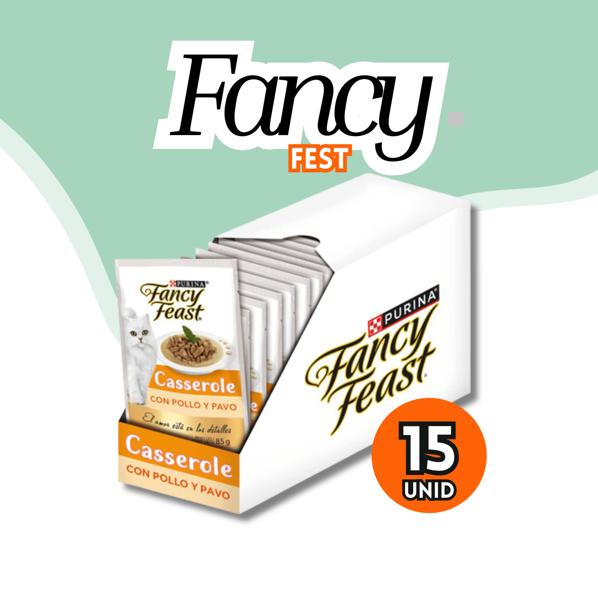 Fancy Feast Gato Pouch Casserole Pollo 85gr3