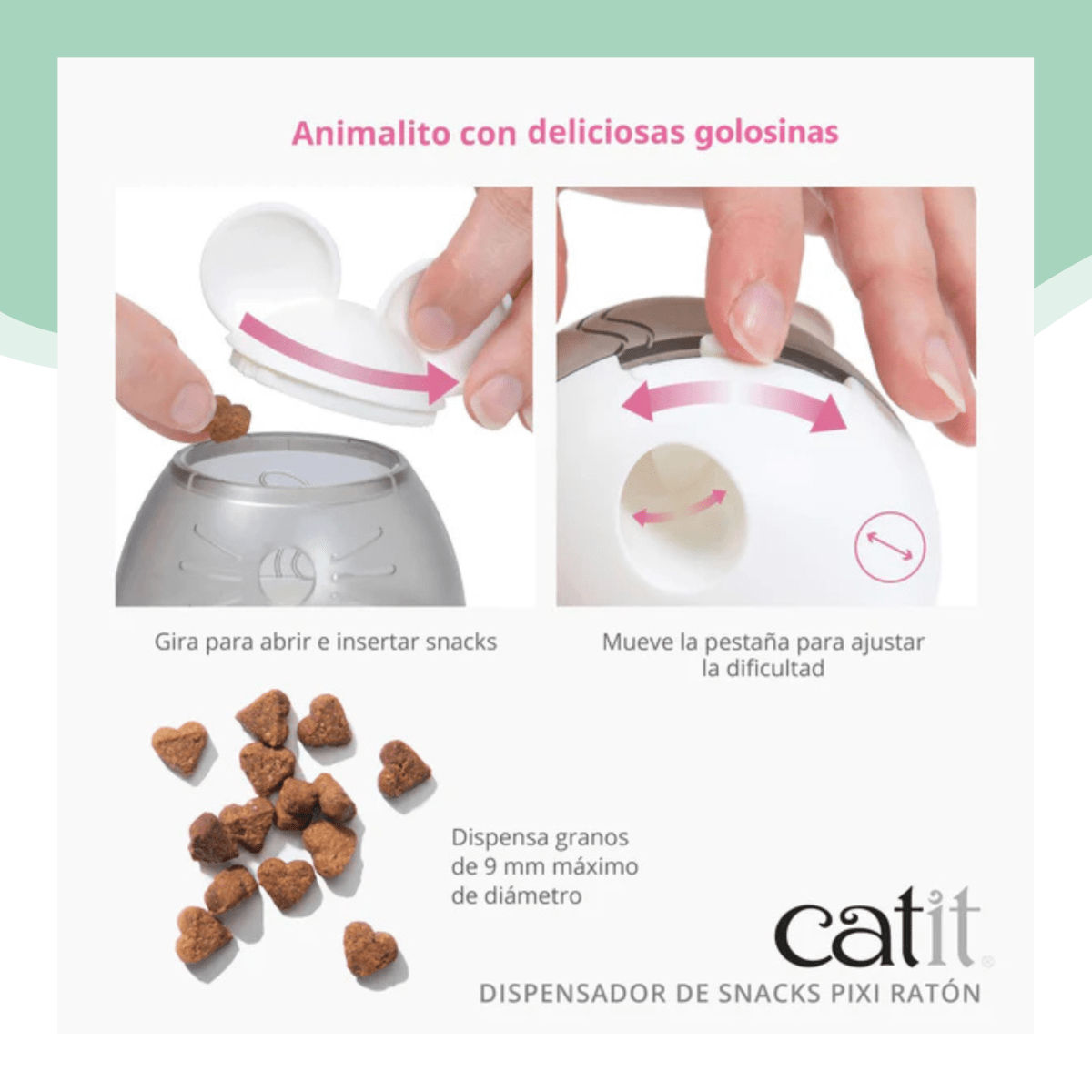 Catit Pixi Gato Dispensador Golosina Raton2