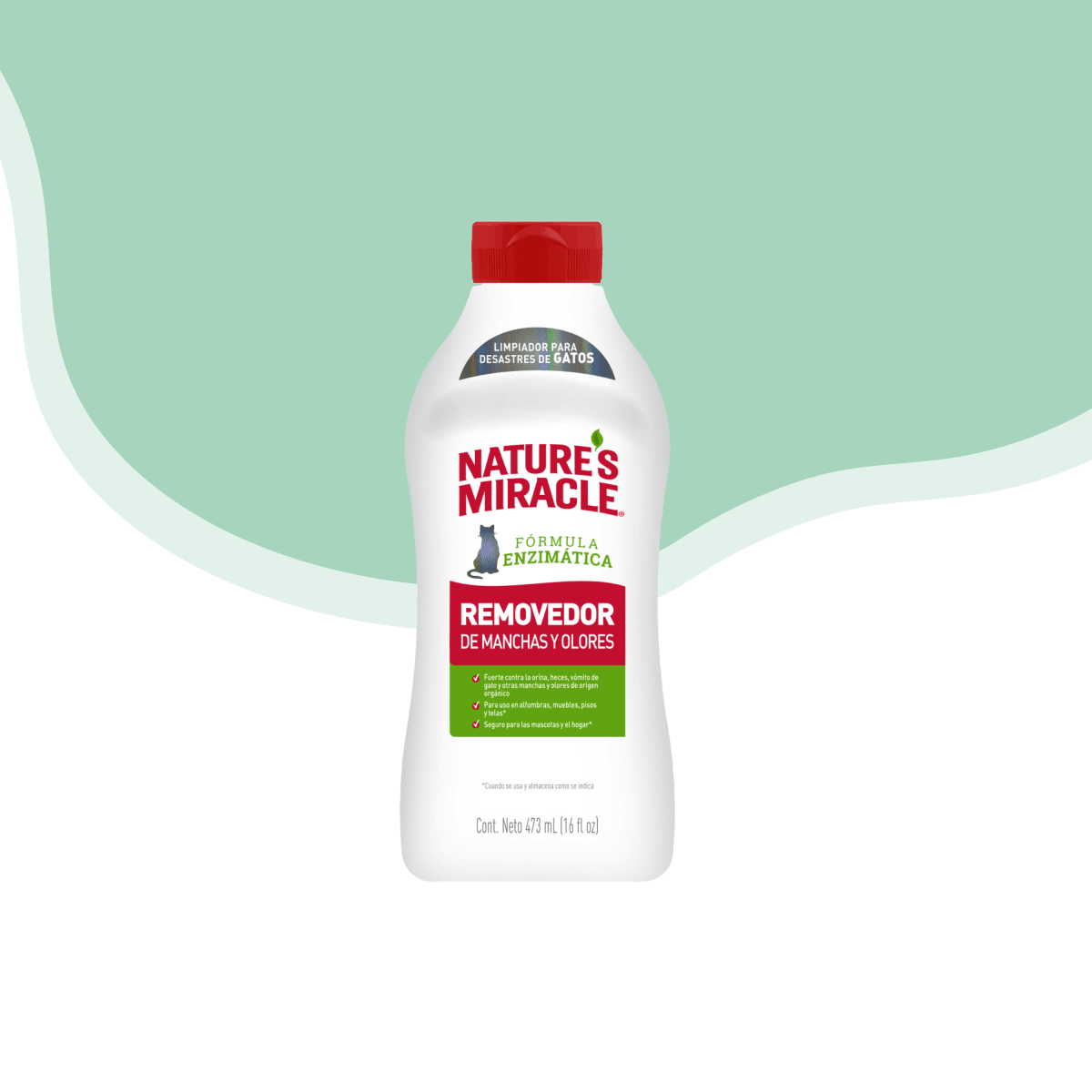 Nature’s Miracle Removedor de Manchas y Olores para Gatos 473 ml1