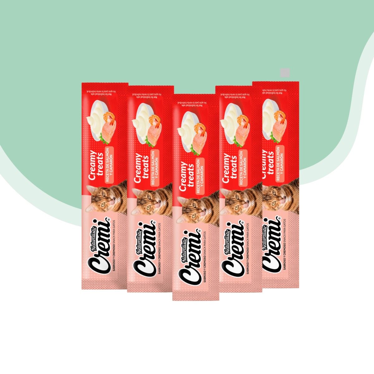 Cremi Salmon Camaron Gato Natiralistic 5 unid.2