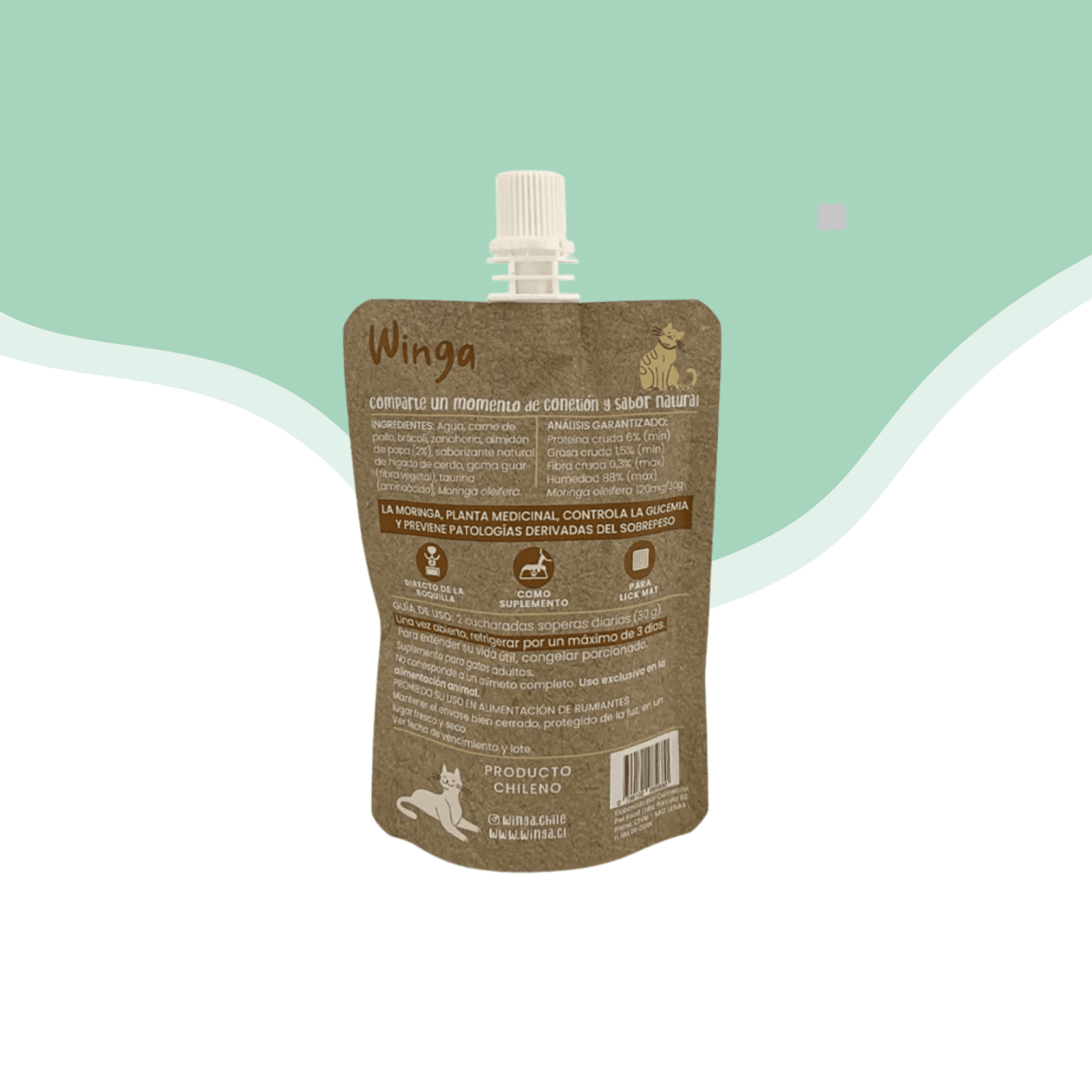 Winga Pouch gato Chicken fiesta 90 gr2