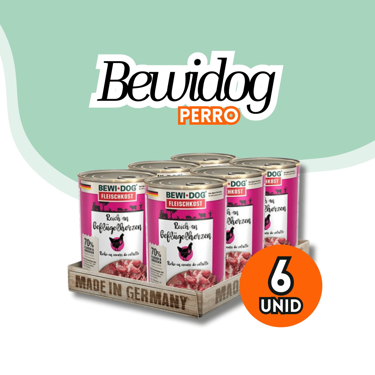 Lata Bewidog perro corazon ave 400 gr2