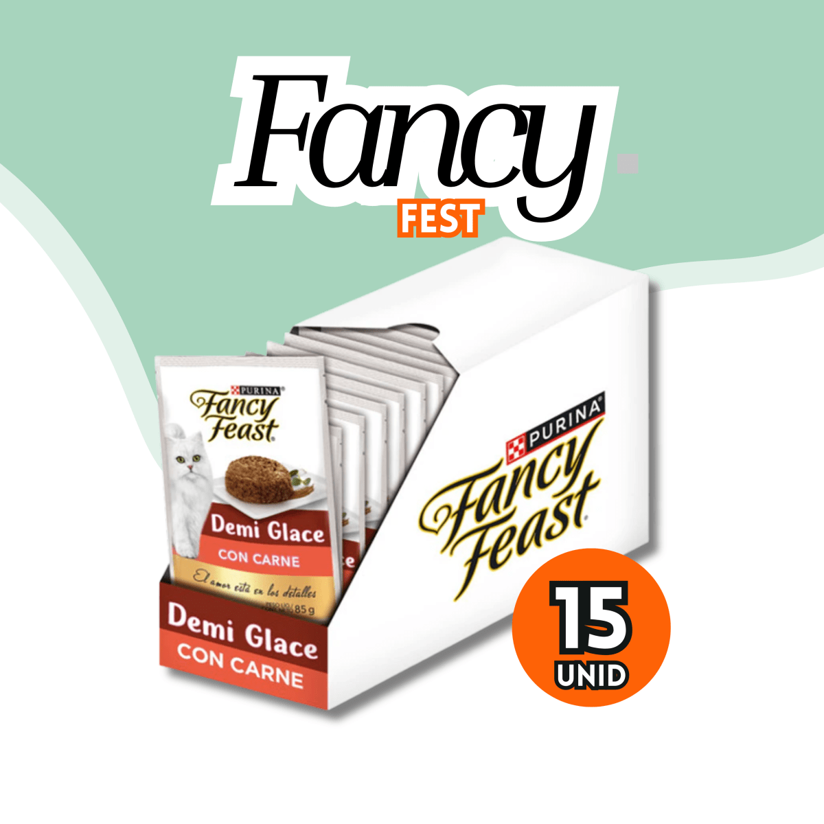 Fancy Feast Gato Pouch Demi Glace Carne 85gr3