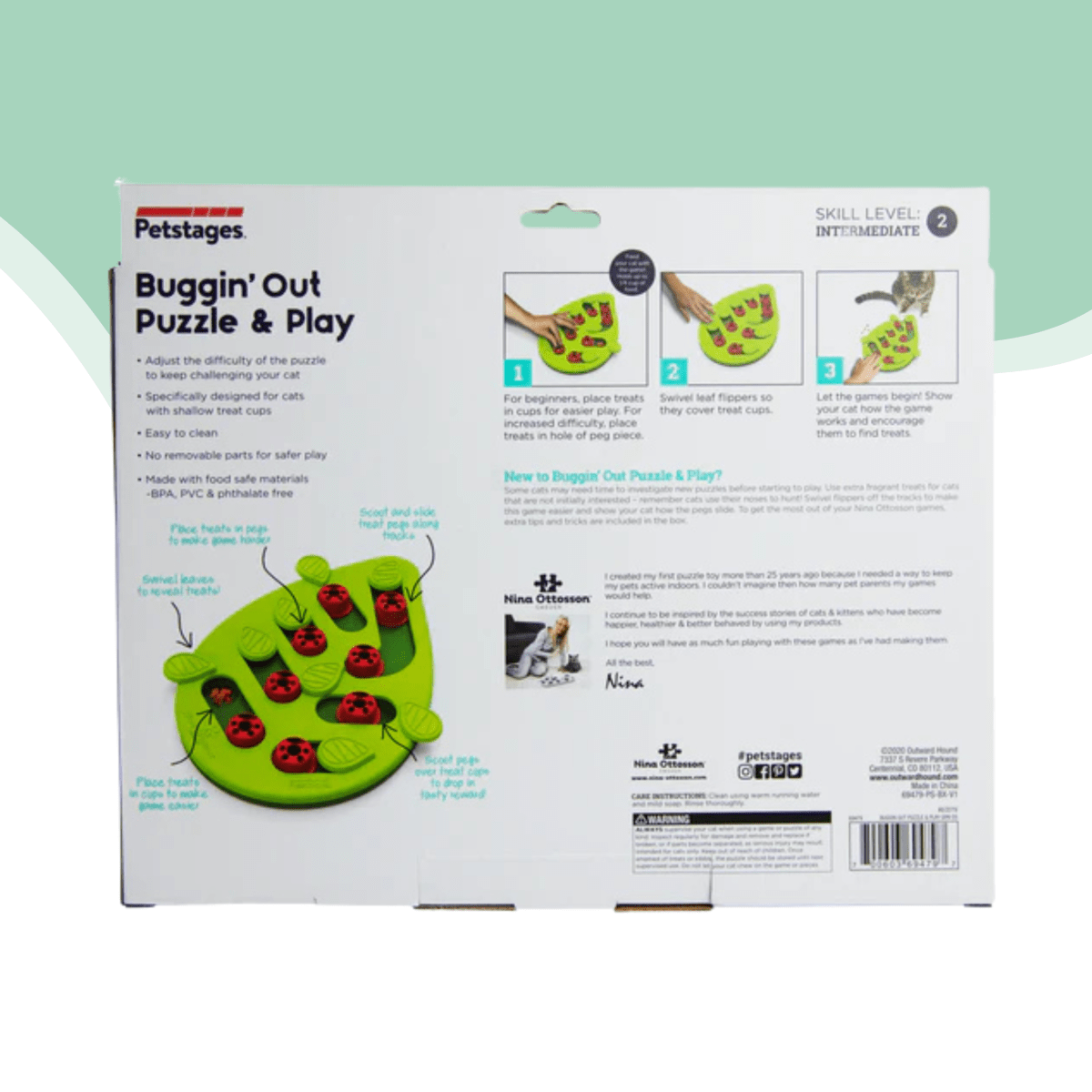 Nina Ottosson gato Puzzle Buggin Out Nivel 23