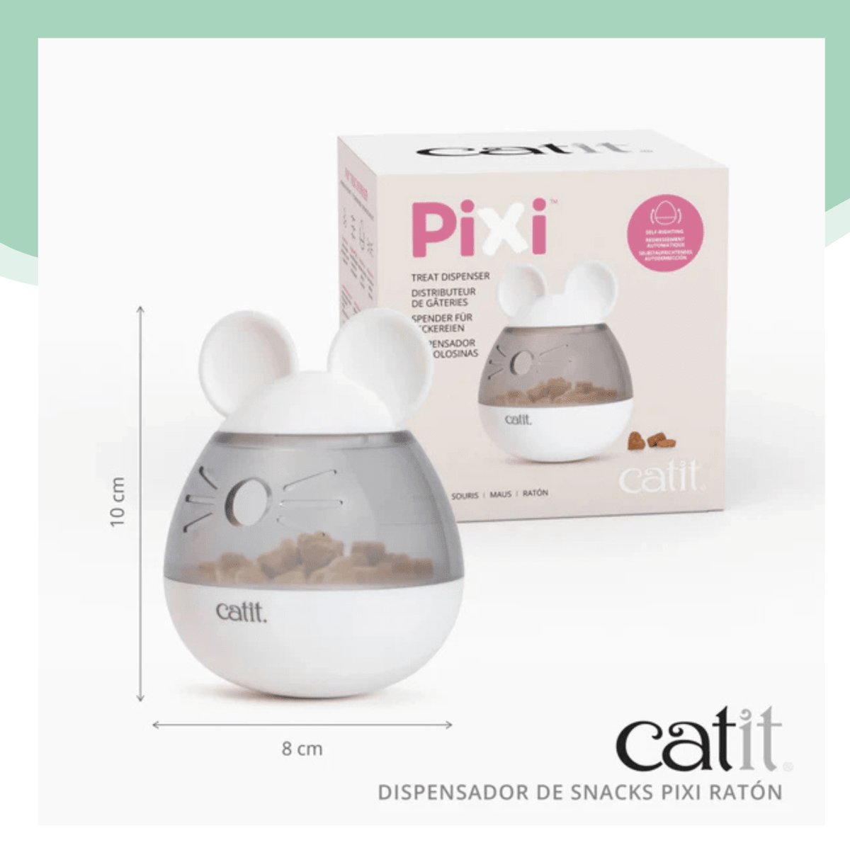 Catit Pixi Gato Dispensador Golosina Raton3