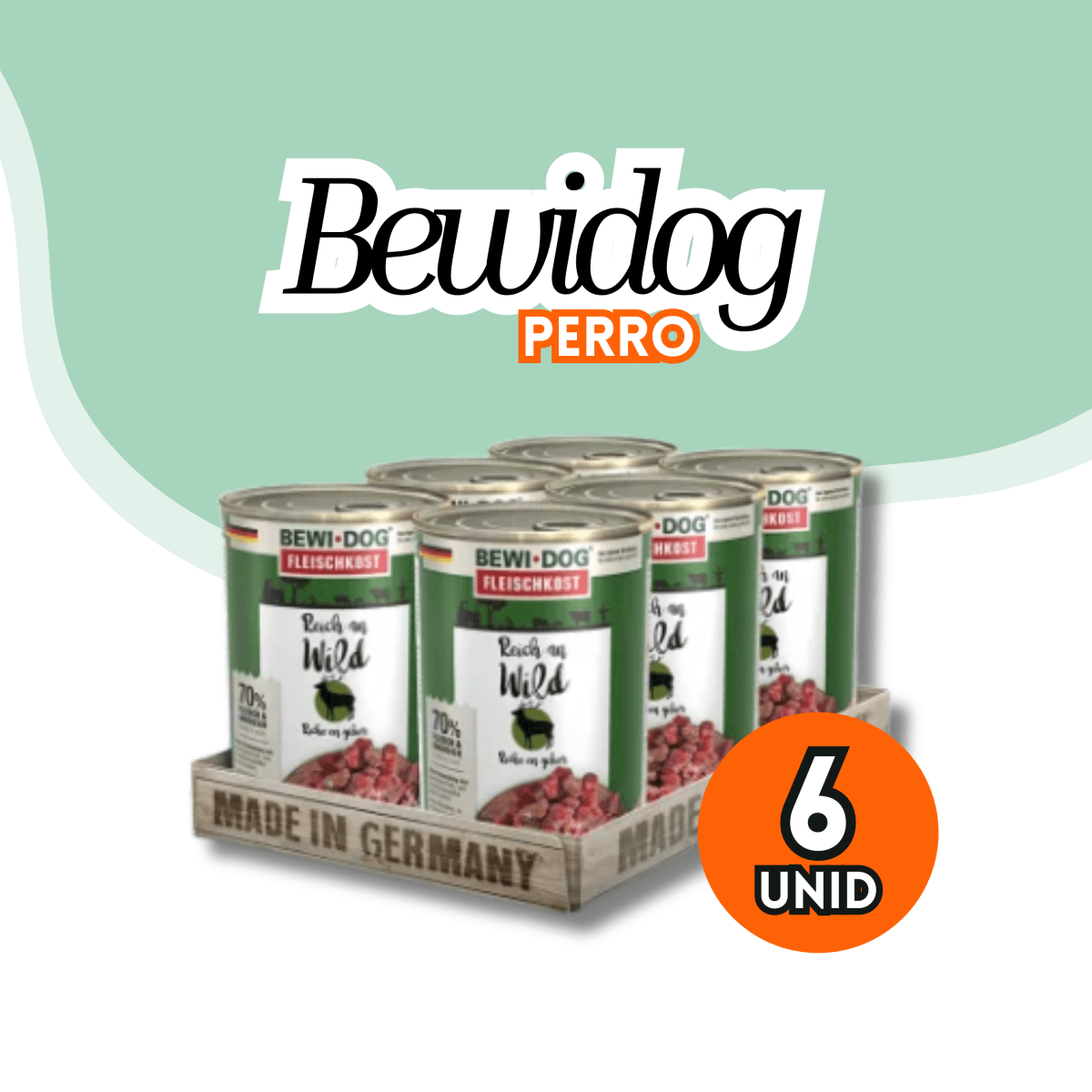 Lata Bewidog perro venado 400 gr2