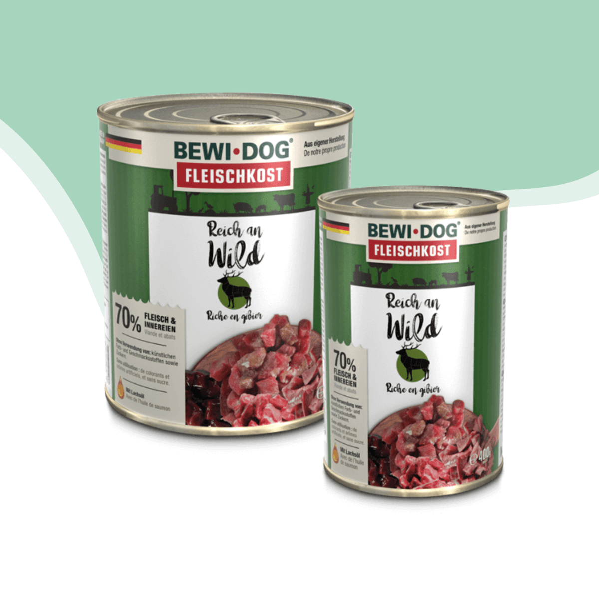Lata Bewidog perro venado 400 gr1