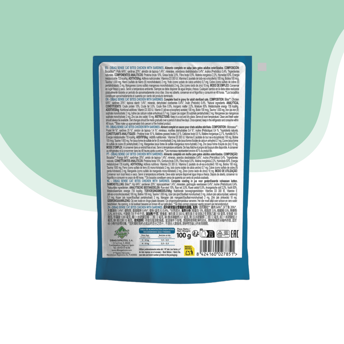 Sense bocaditos en salsa pollo y sardina gato 100 gr2