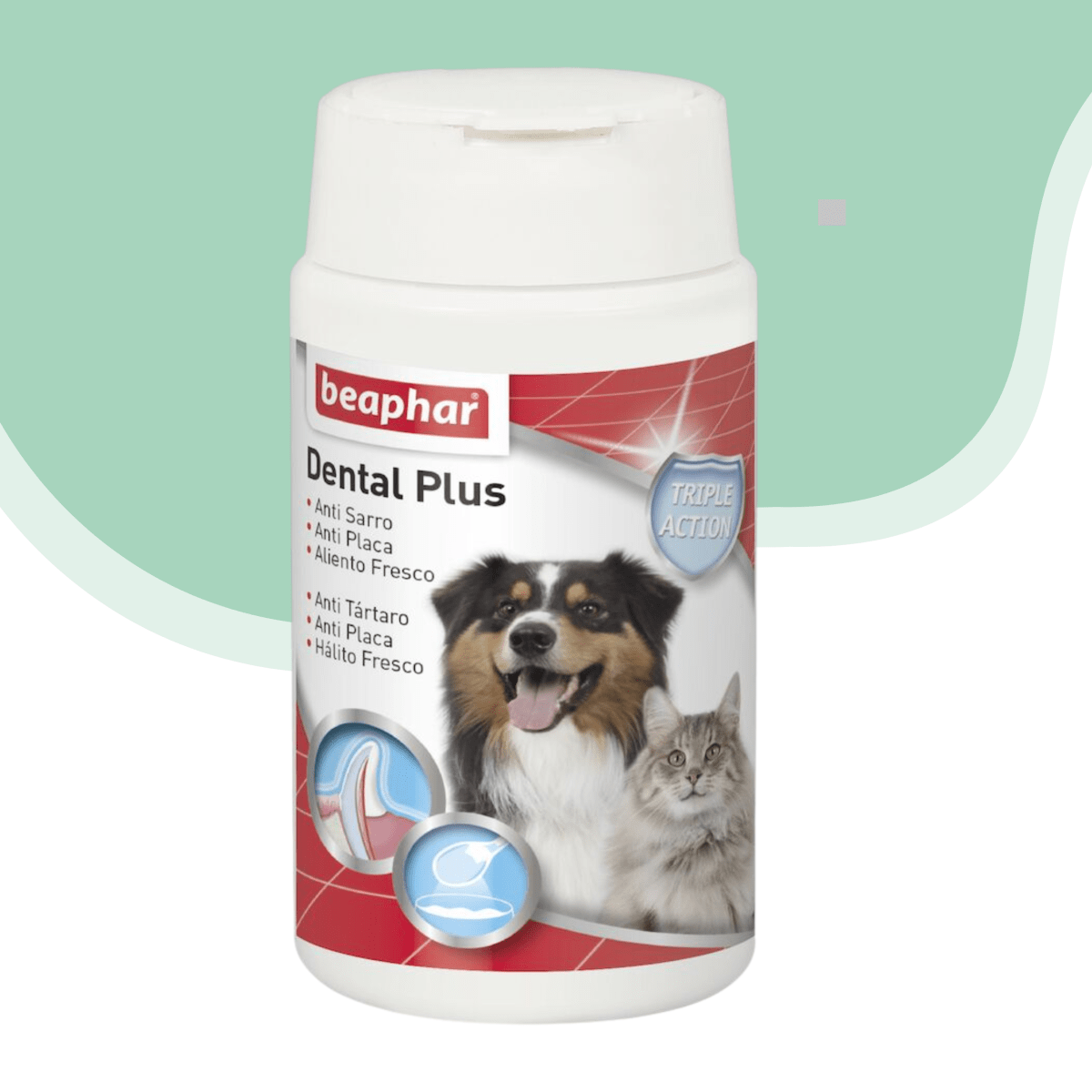 Beaphar dental plus perro y gato 75 gr1