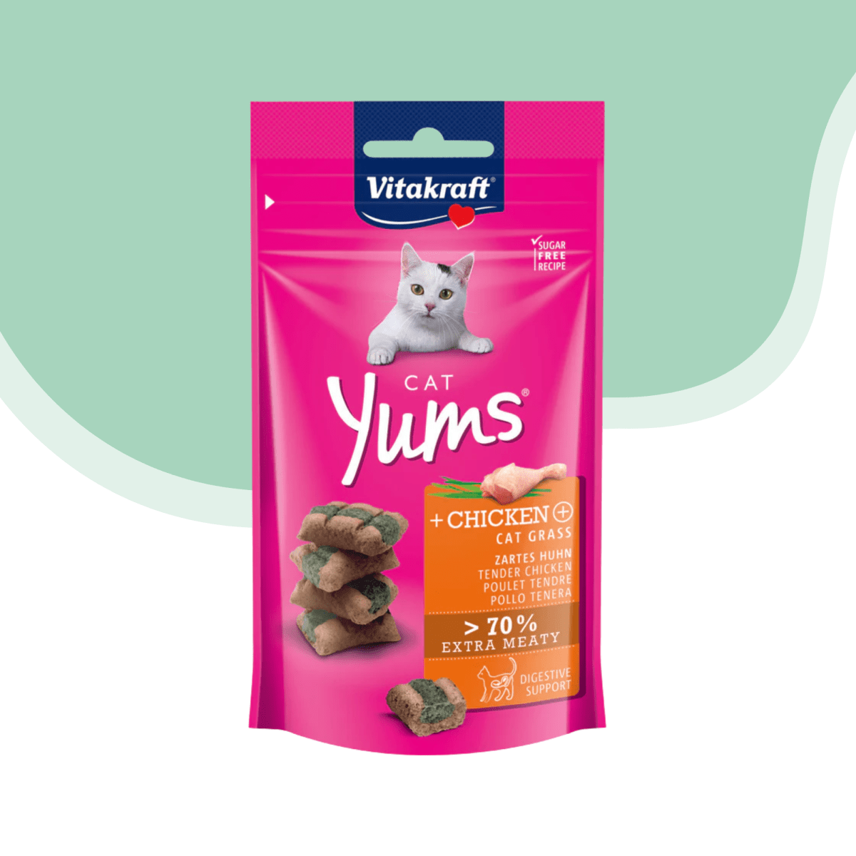 Vitakraft Cat jums gato snack sabor pollo y catnip1