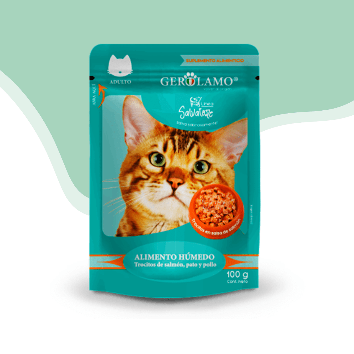 Pouch Salvatore gato salmon 100 gr1